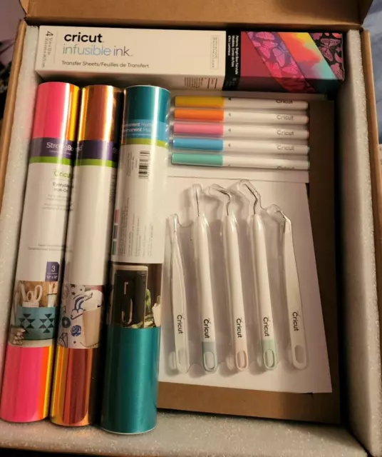 Cricut Brights Box of Supplies/Materials.  NO CUTIE!