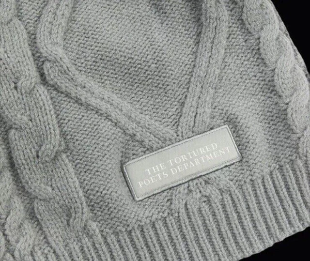 TAYLOR SWIFT THE Tortured Poets Department TTPD Gray Cardigan 3XL/4XL