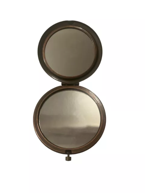 Rare Miroir de Poche Vintage en Fer Forgé - Style Unique et Élégant! 3