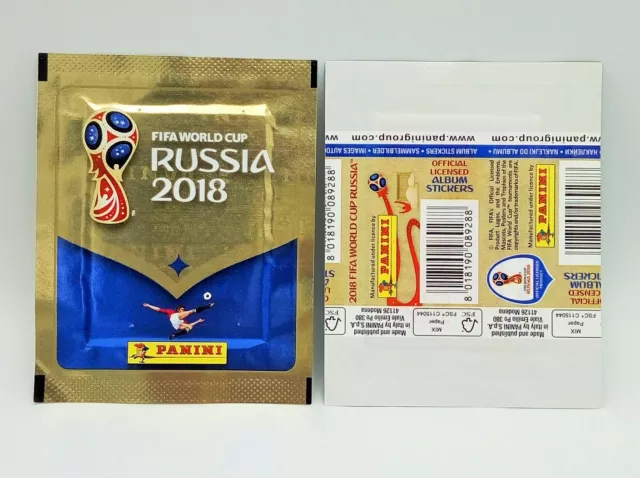 Rare Version Rara Bustina Packet Wc Wm Russia 2018 Figurine Panini Tuten Sealed