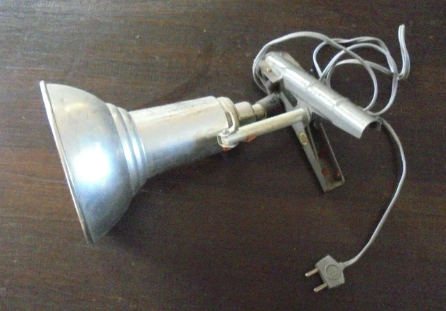 Spot à Pince LITA Modèle 61 Vintage - Studio Photo, Atelier, Orientable, Design Années 1960, Gris