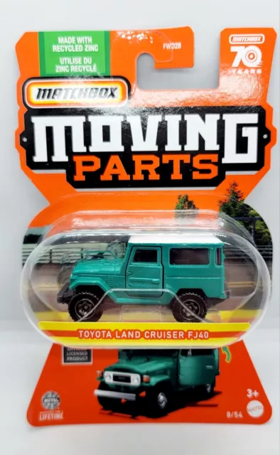 2023 Matchbox Moving Parts Toyota Land Cruiser FJ40 Mattel Toy Car