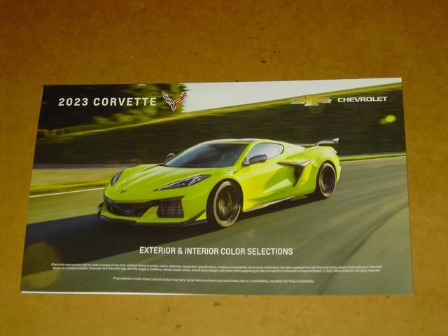 2022 Chevrolet Camaro Factory Color Chip Brochure – OEM USA, 2021 Publication