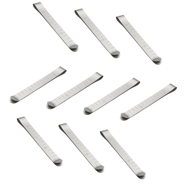10 PCS Curling Clip Sewing Hemming Clips Clips Pants Sewing Supplies Metal Ruler