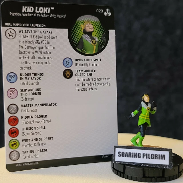 KID LOKI - 028 UNCOMMON War of the Realms Marvel Heroclix #28