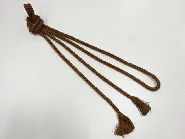 6141703: Japanese Kimono / Vintage Hand-Tied Obijime Cord