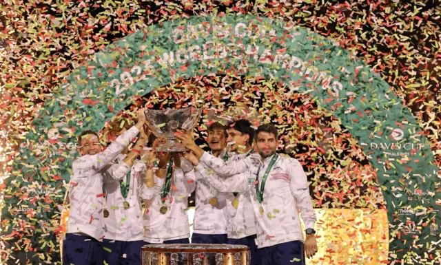 Davis Cup 2023 Italia Campione Del Mondo 2023 Poster 45X32Cm Jannik Sinner