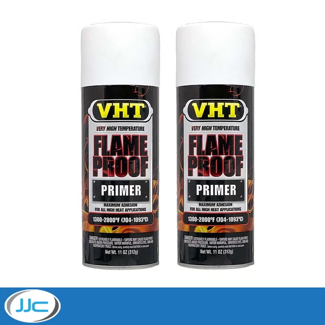 2 x 312 g - Primer spray ignifugo ad altissima temperatura VHT - Bianco