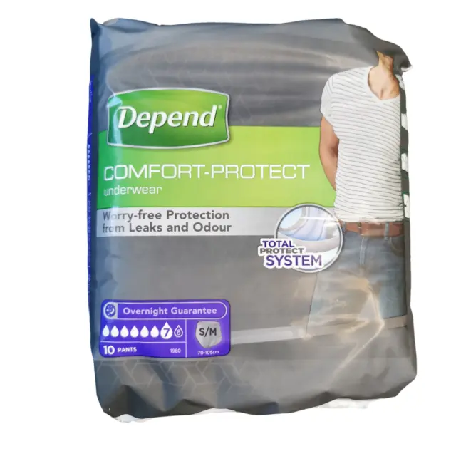 Depend Incontinence S M L XL Pants Underwear Comfort Protect Pads Men Women  Pack