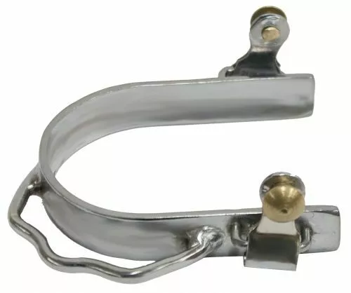 Western Saddle Horse Adult Boot Bumper Spurs Choice of Silver OR Brown Steel