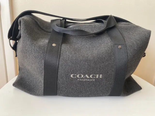 COACH duffle travel bag gym WEEKENDER dark grey tote Fragrance Exc