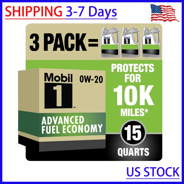 ADVANCED FUEL ECONOMY Full Synthetic Motor Oil 0W20, 5 qt (3 Pack) 74