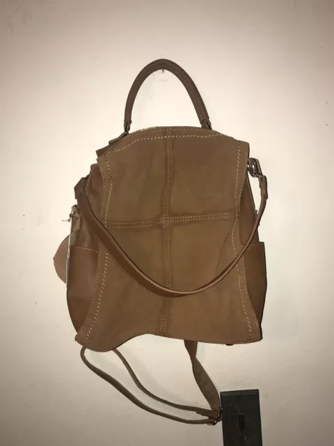 RADLEY LONDON NYLON Leather Convertible Mini Backpack/Crossbody Bag  beige/Black $99.99 - PicClick