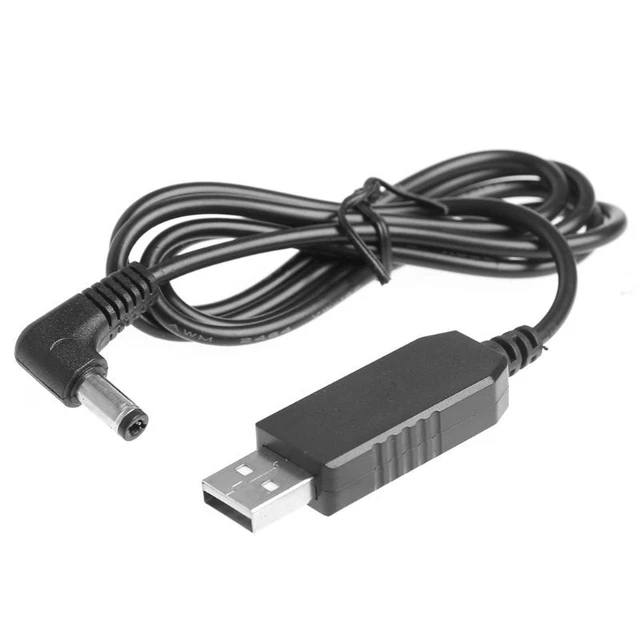 USB 5V To 12V 5.5x2.1mm Step Up Adapter Cable  for Router Speaker LED Camera