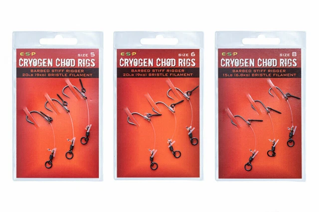 ESP Ready Made Cryogen Chod Rigs With Bait Screws - All Available