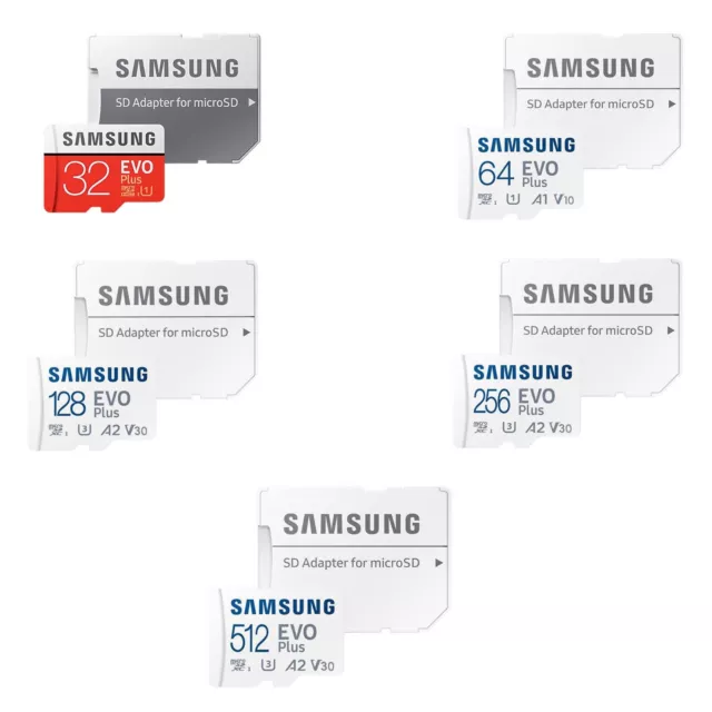 Samsung Evo Plus Class10 Speicherkarte SDXC microSDHC 32GB 64GB 128GB 256GB card