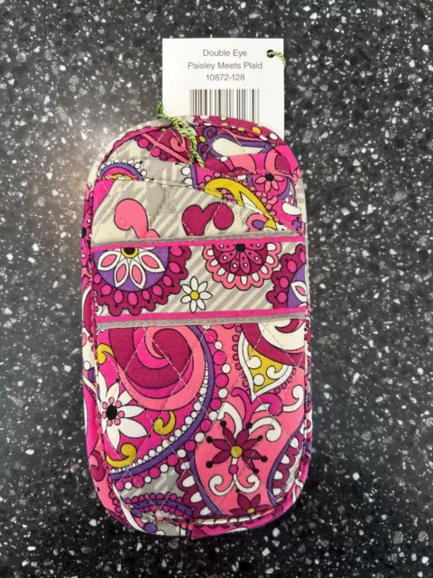 Vera Bradley- Double Eyeglass case -  PAISLEY MEETS PLAID - NWT