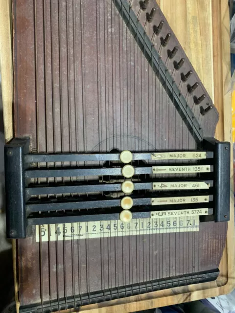 Vintage 1890s Zimmermann Co. Autoharp we strings (22352) 2