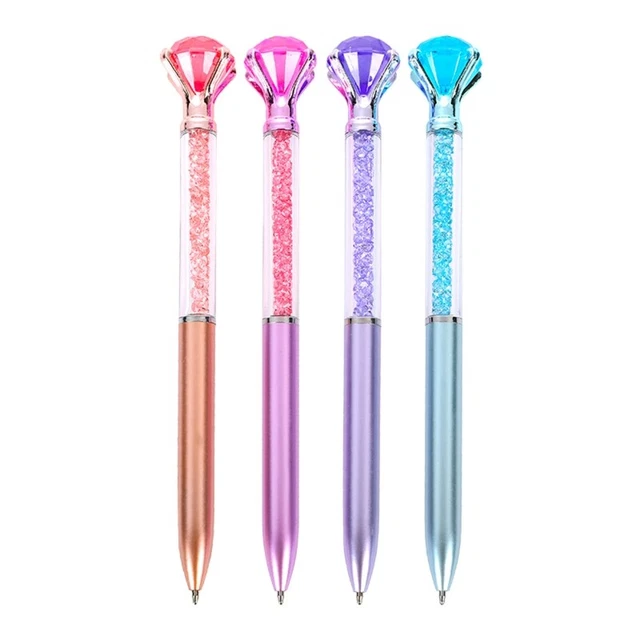 Portable Ballpoint Pen 16.8cm Advertising Gift Pen for Creative Crystal
