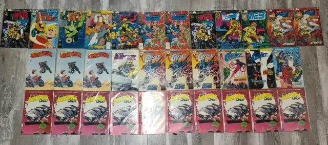 HUGE Lot 32 Comics Mirage Studios/Impact Bade Biker Orson The Fly,Comet,Web Fly