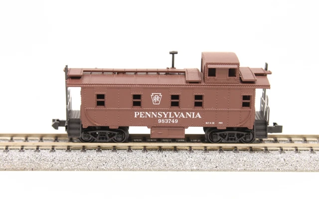N Atlas Offset Cupola Caboose Pennsylvania PRR Brown 983749