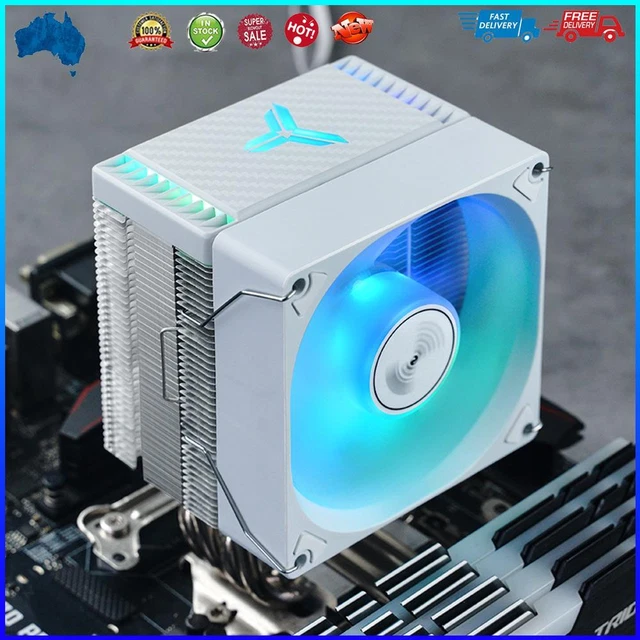 ARGB CPU COOLER Fan 4 Heat Pipe for INTEL LGA 1700 1200115X AM4 (White ...