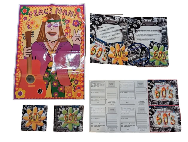 'Host Your Own 60s Night' Party Spielbox mit CD. Nostaglia komplett 1960er