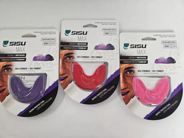 SISU MAX Mouthguards/ red, purple & Pink - NEW FREE POSTAGE