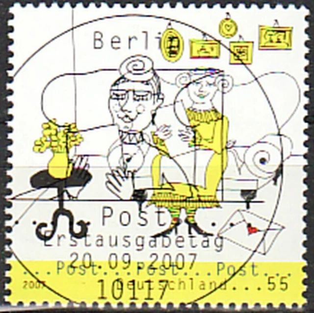 Deutschland BRD Jahrgang 2007 Bildergeschichte Post Mi Nr 2621 ESST 10117 BERLIN