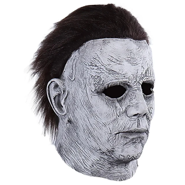Michael Myers Full Mask Halloween Scary Kills Horror Movie Cosplay Costume Latex