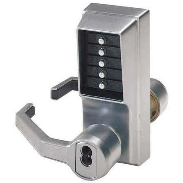 Simplex/DormaKaba "LL1021B-26D-41" Cylindrical Push Button Lock - Satin Chrome