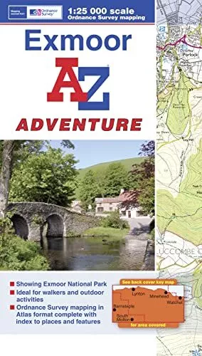 Exmoor Adventure Atlas by Geographers A-Z Map Co Ltd Book The Cheap Fast Free