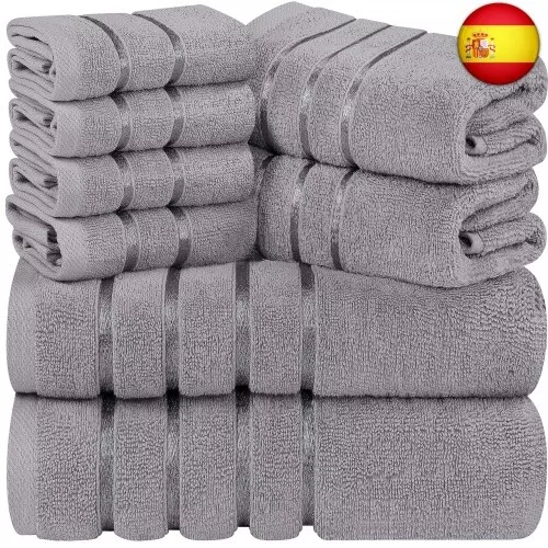 Utopia Towels - Juego de Toallas de Lujo de 8 Piezas, 2 Toallas de Baño, 2