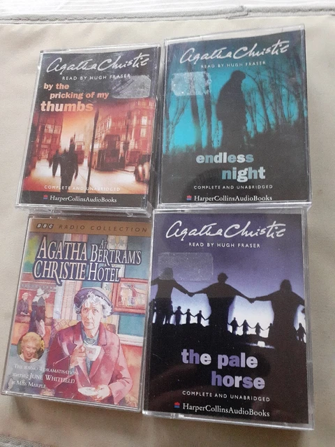agatha christie audio books cassettes X 4