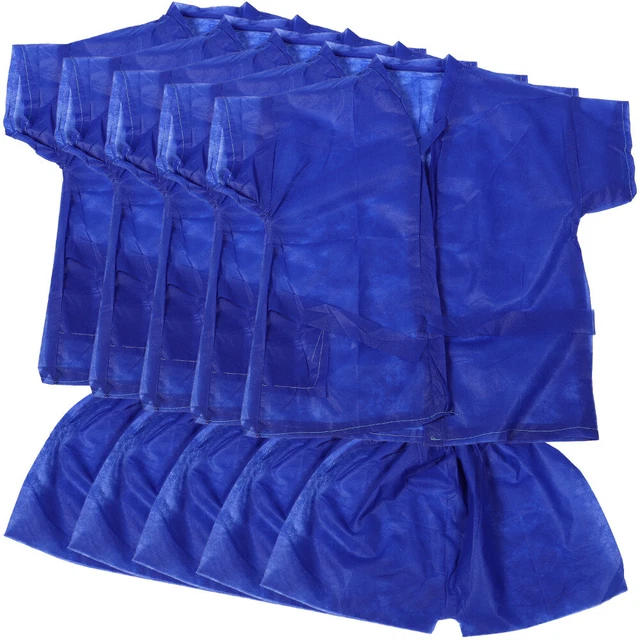 5 SETS FOOT Bath Disposable Sauna Suit Spa Steaming Barber Grooming