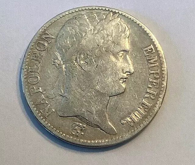 Napoleon I, 5 Francs 1811, Paris mint, Original Silver Coin.