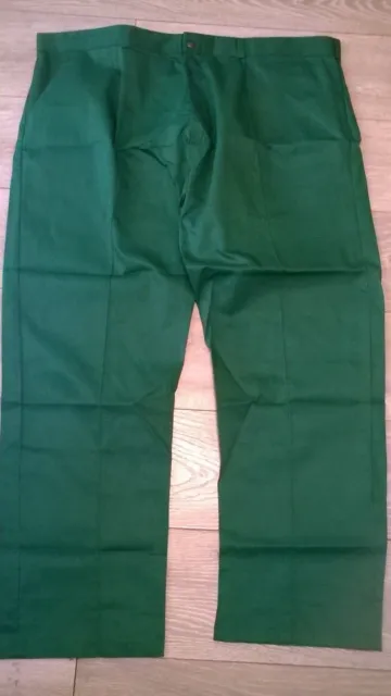 Pantalon homme vert de travail, infirmière ambulance vétérinaire hôpital, etc. taille 32" TR295