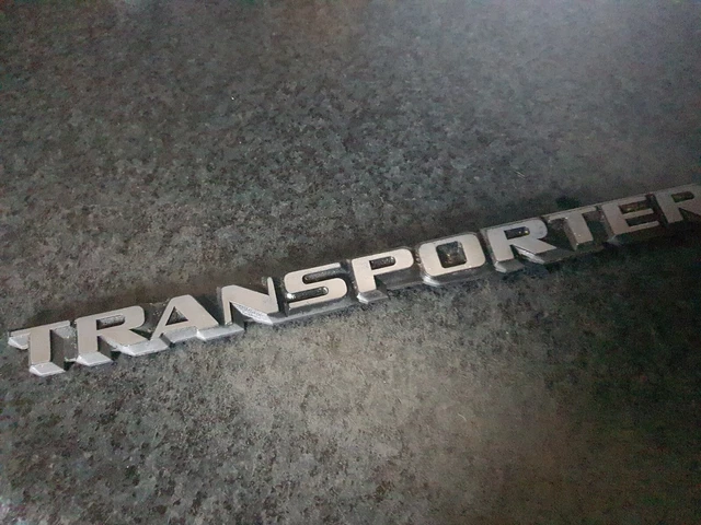 Transporter Vw Script VW T25 GENUINE Transporter Script Badge Volkswagen Campervan 1979–1992 ...