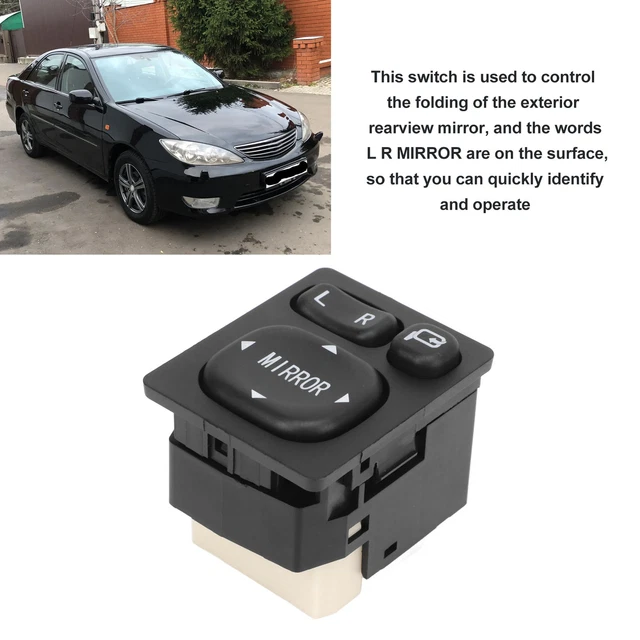 Interrupteur de commande pliable pour rétroviseur de voiture, réglage électrique