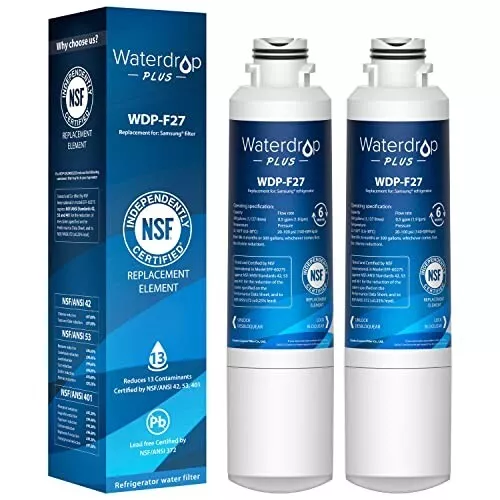 Waterdrop Plus DA29-00020B NSF 401&53&42 Certified Refrigerator Water Filter