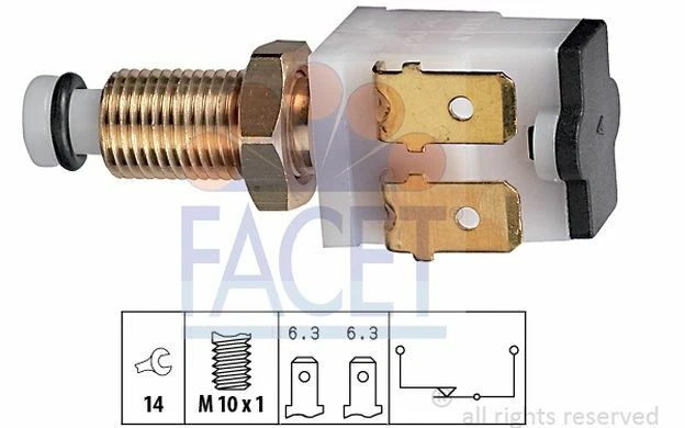 Contacteur Feux Stop PEUGEOT 106 II 1.5 D 57ch - Pièce Neuve RPS (réf. 3704322016) - Installation Facile