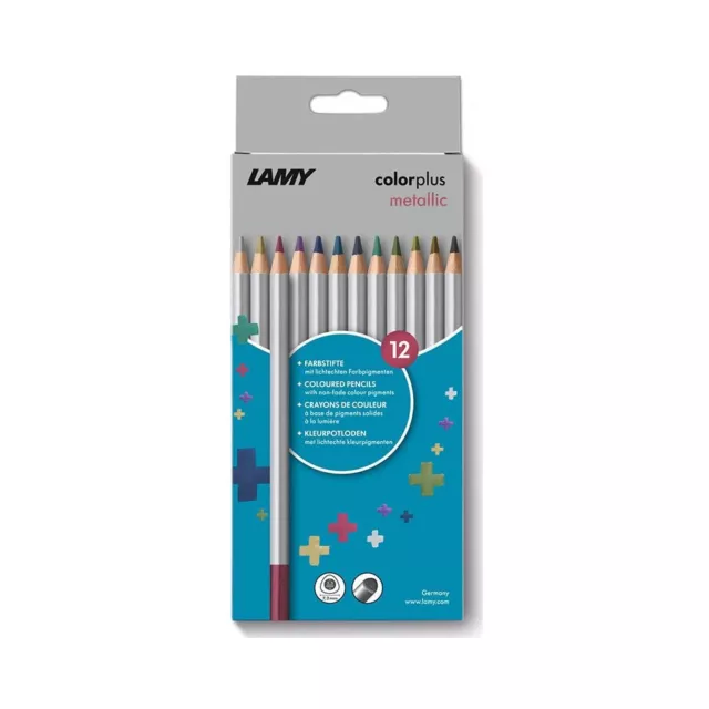 Lamy Colorplus Metallic Colouring Pencils 506 Set of 12: Folding Box of 12 Colou