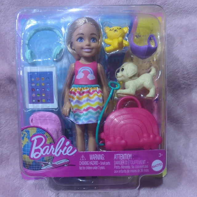 BARBIE CHELSEA DOLL And Accessories Travel Set With Puppy And 6 Pieces barbie-chelsea-doll-and-accessories-travel-set-with-puppy-and-6-pieces