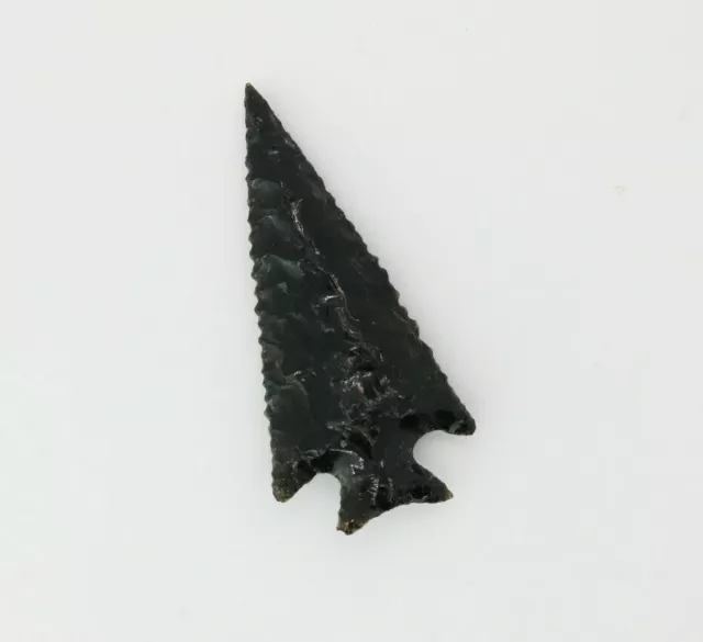 TED ORCUTT NORTHWEST COAST OBSIDIAN FLINT EXOTIC POINT - RARE - CIRCA 1900's