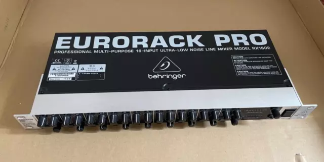 Behringer Eurorack Pro RX1602 Mixer ** COLLECT ONLY FROM BASILDON, ESSEX **
