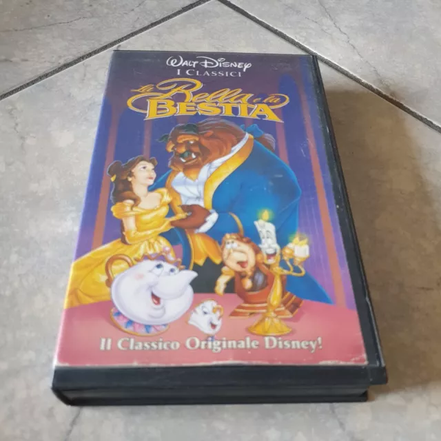VHS*FILM LA BELLA E LA BESTIA animazione 1993 WALT DISNEY VS 4415 EUR ...