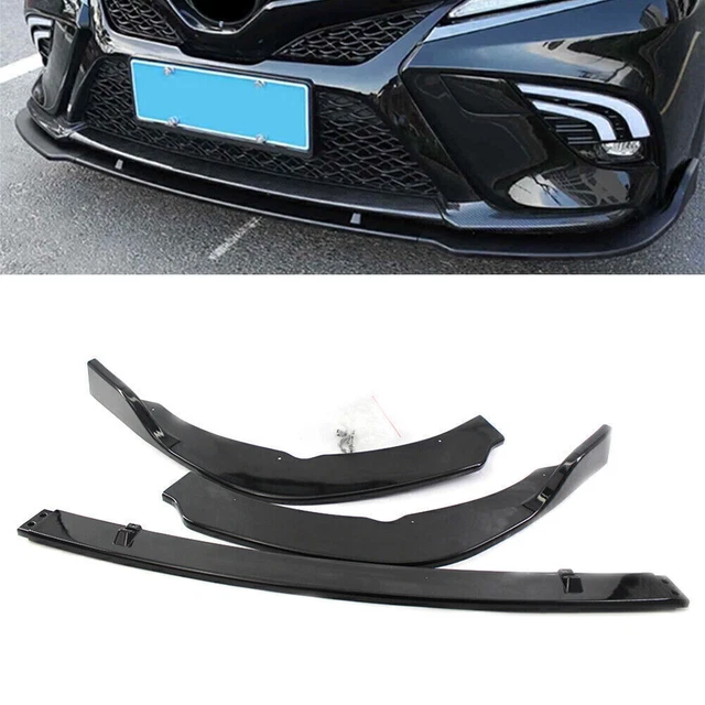 Frontschürze Lip Chin Spoiler Splitter Glänzend Schwarz Für Toyota Camry 2018-20