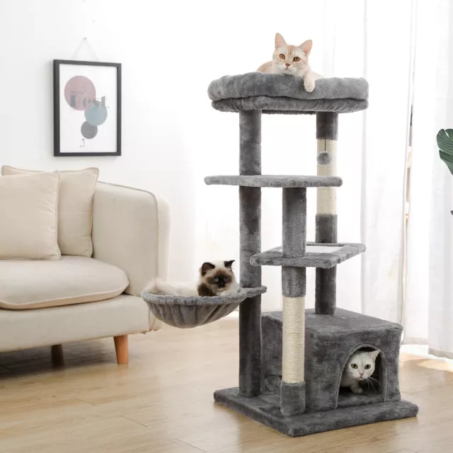 PAWZ Road Cat Tree Scratching Post Tower Condo Scratchers Kitten Furniture 112cm