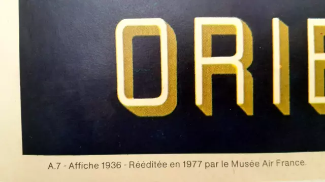 Affiche Ancienne Air-France Orient Extreme-Orient L. Boucher 1936 Reedition 1977 2
