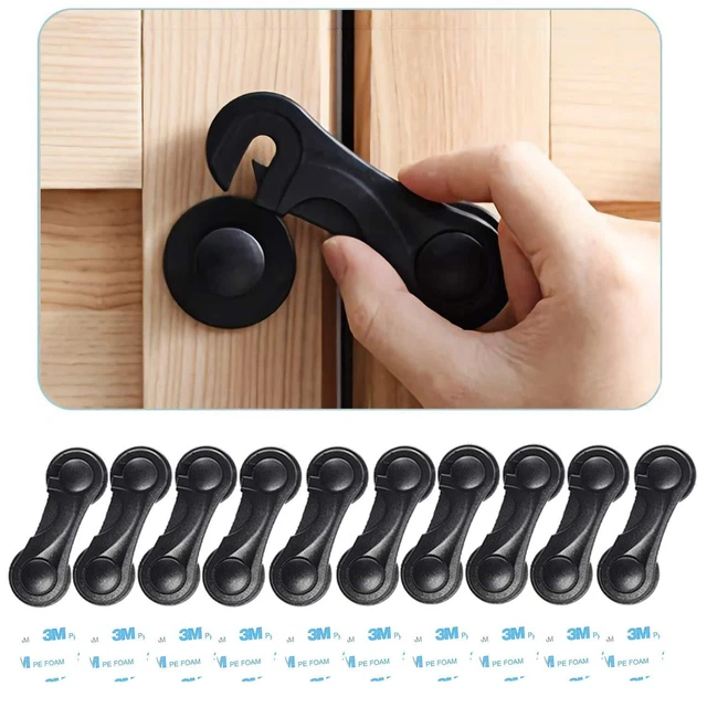 Child Safety Cabinet Locks (10 Pack) - Baby Proofing Latches Lock for Drawers...